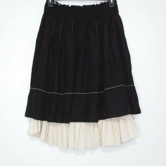 ☆☆SOLD☆☆ Anthropologie Aquarius Silk Layered Skirt - Picture 2 of 7